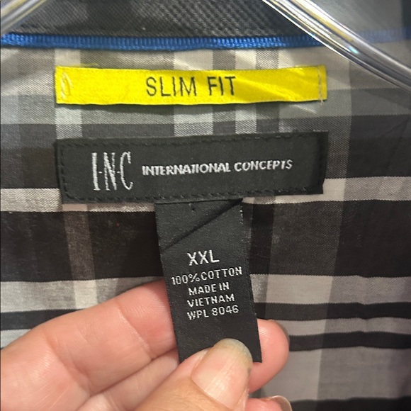 INC International Concepts Dark Gray Casual Shirt - Picture 2 of 6